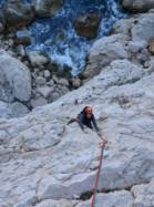 Marie   dans Les traces du passé 6a  / Les Calanques (Sormiou)
